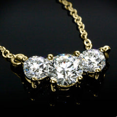 4 TCW Round Cut Diamond Charm Pendant For Women, Christmas Gifts, Wedding Pendant