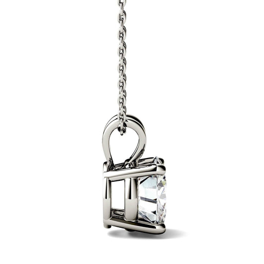 2 CT Round Cut Diamond Charm Pendant For Women, Wedding Pendant, Christmas Gifts