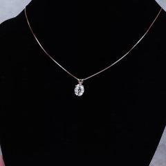 2 CT Oval Cut Diamond Charm Pendant For Women, Christmas Gifts, Anniversary Gifts, Wedding Pendant