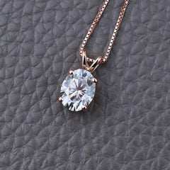 2 CT Oval Cut Diamond Charm Pendant For Women, Christmas Gifts, Anniversary Gifts, Wedding Pendant