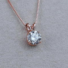 2.5 Carat Round Cut Diamond Charm Pendant For Women, Christmas Gifts, Anniversary Gifts