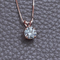 2.5 Carat Round Cut Diamond Charm Pendant For Women, Christmas Gifts, Anniversary Gifts