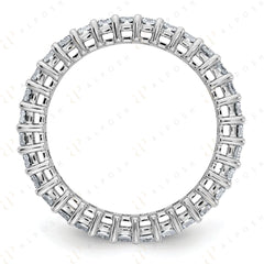 Bague d'éternité en moissanite taille baguette 10 carats pour femme, 3,50 TCW