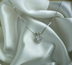 1.5 CT Heart Cut Diamond Charm Pendant For Women, Wedding Pendant, Christmas Gifts, Anniversary Gifts