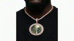 Luxury Two-Tone Pendant with Moissanite Diamonds –  Photo Jewelry by Alposh