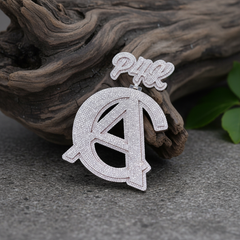 Hip Hop Luxury Pendant –Lab-grown Diamond “A One” Initial with Crown by Alposh