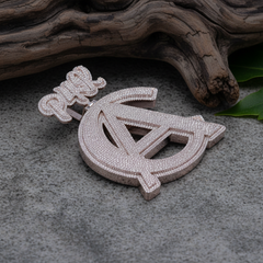 Hip Hop Luxury Pendant –Lab-grown Diamond “A One” Initial with Crown by Alposh