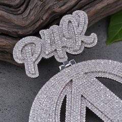 Hip Hop Luxury Pendant –Lab-grown Diamond “A One” Initial with Crown by Alposh